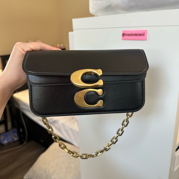 *SOLD - DO NOT BUY* NWT Coach Idol Bag 23 Chain Shoulder Crossbody Bag - Black - Picture 4 of 9